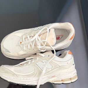 New Balance Cream and Orange Athletic Shoes
2002R